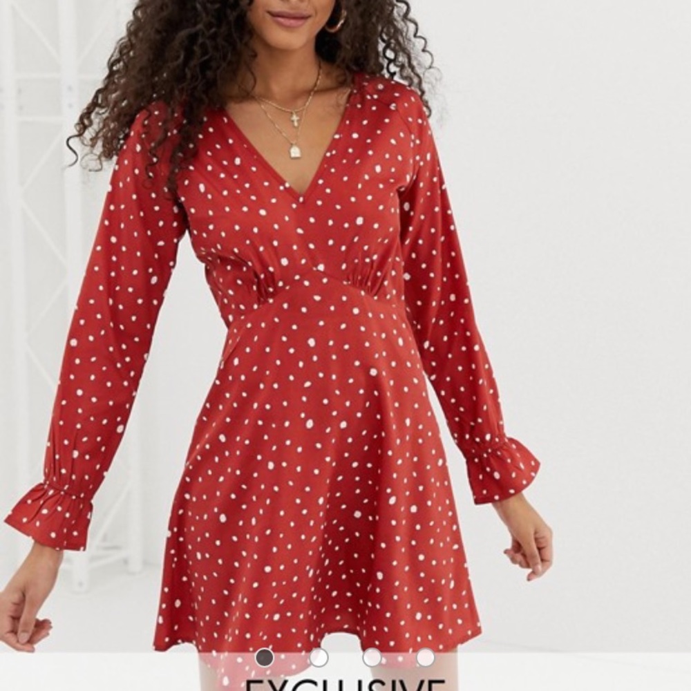 WEDNESDAYS GIRL Red Dress